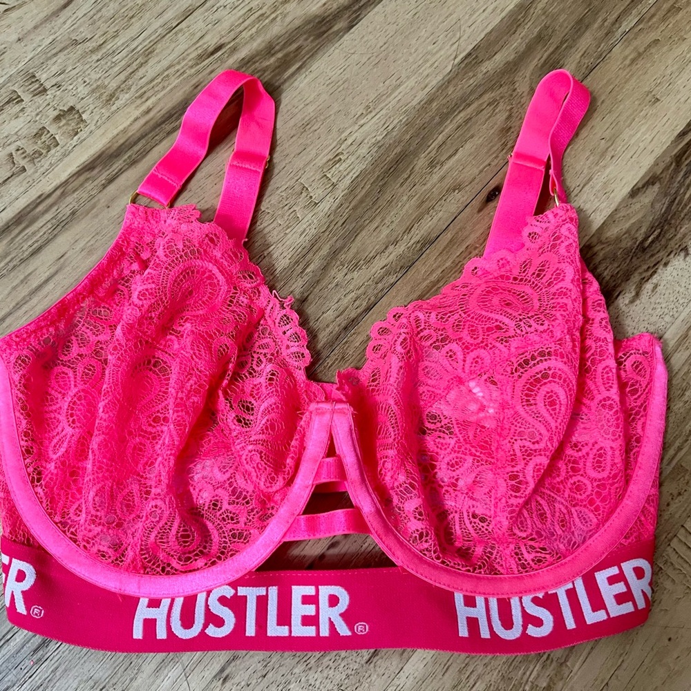 Hustler Hollywood Pink Lace Bra
